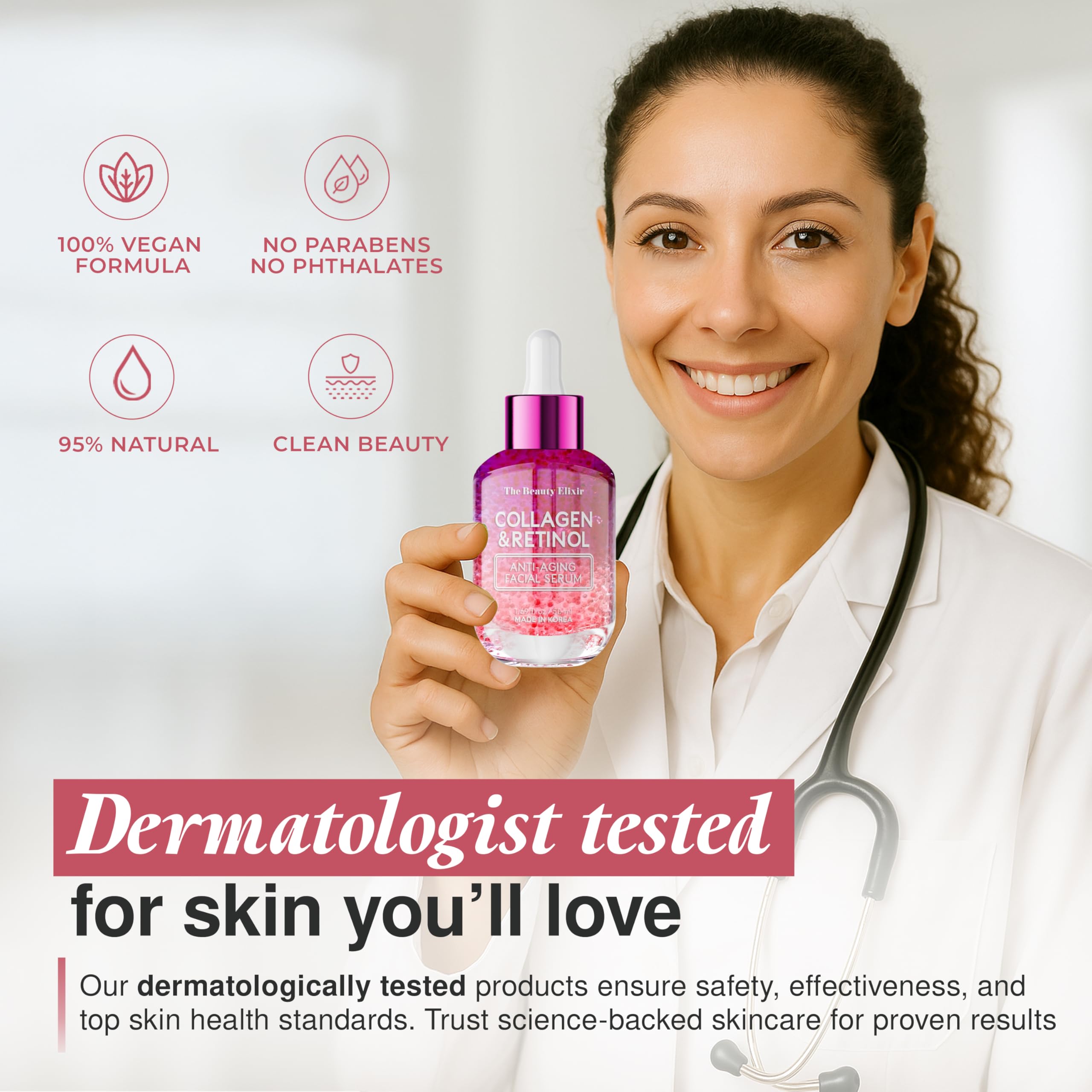 The Beauty Elixir vegan cruelty-free label signaling clean ingredients