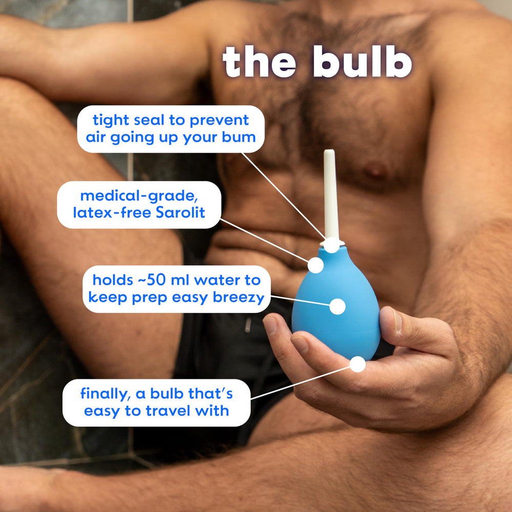 Bottoms Digest 6 cm white tip aids visibility and control during douching