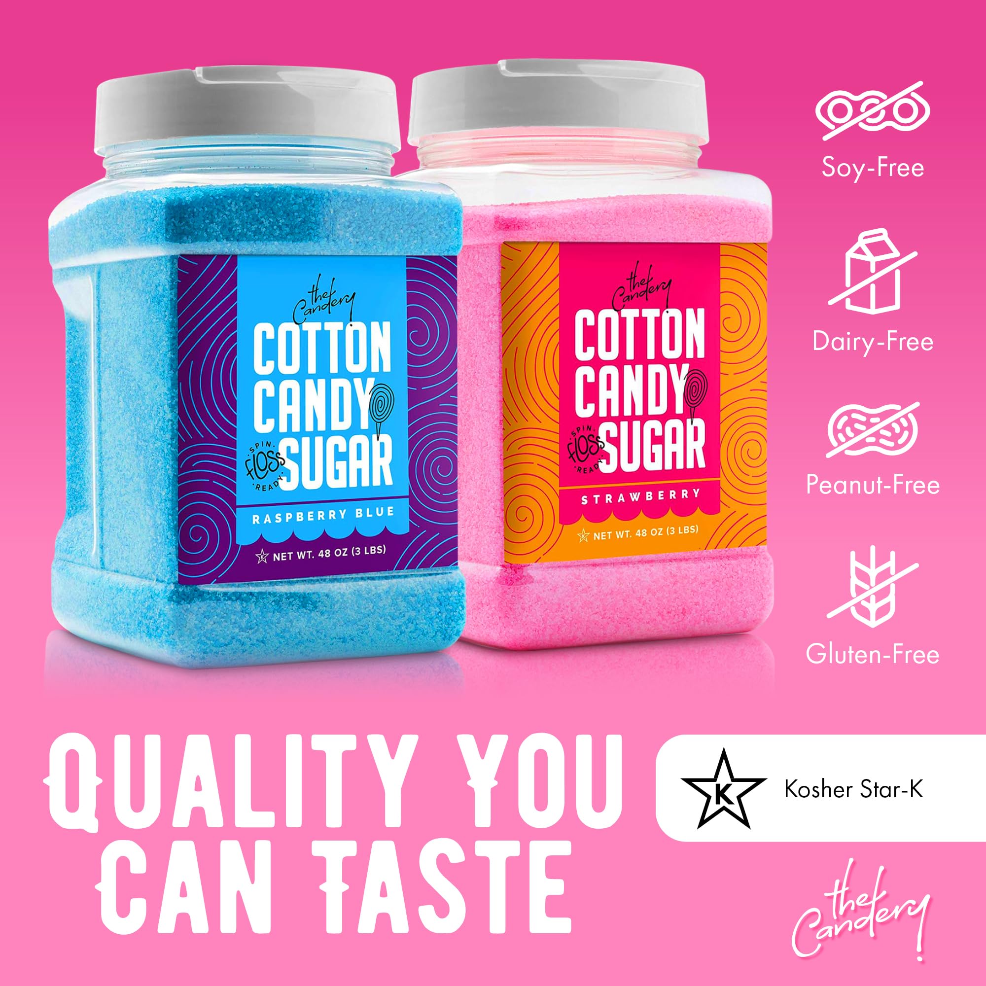The Candery compatible setup for home cotton candy machines