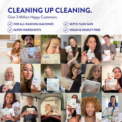 Ready-to-use lavender laundry sheets demonstrating easy handling