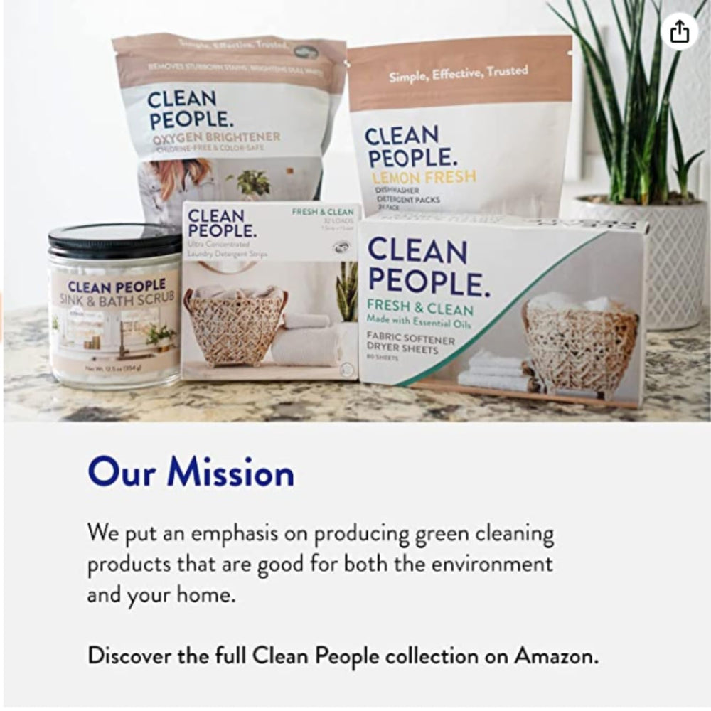 The Clean People recyclable packaging underscores an eco-friendly choice