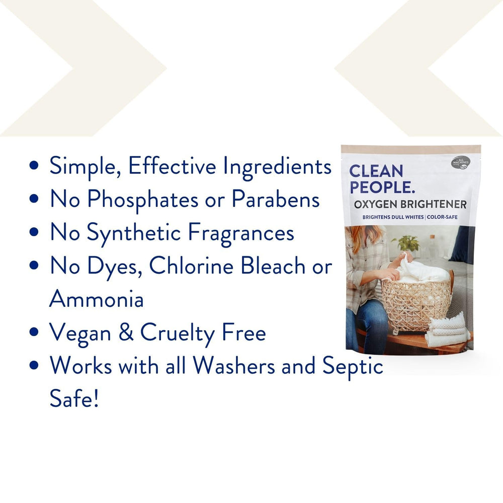 Fabrics soaking in hot water with Oxygen Brightener for stain lift.