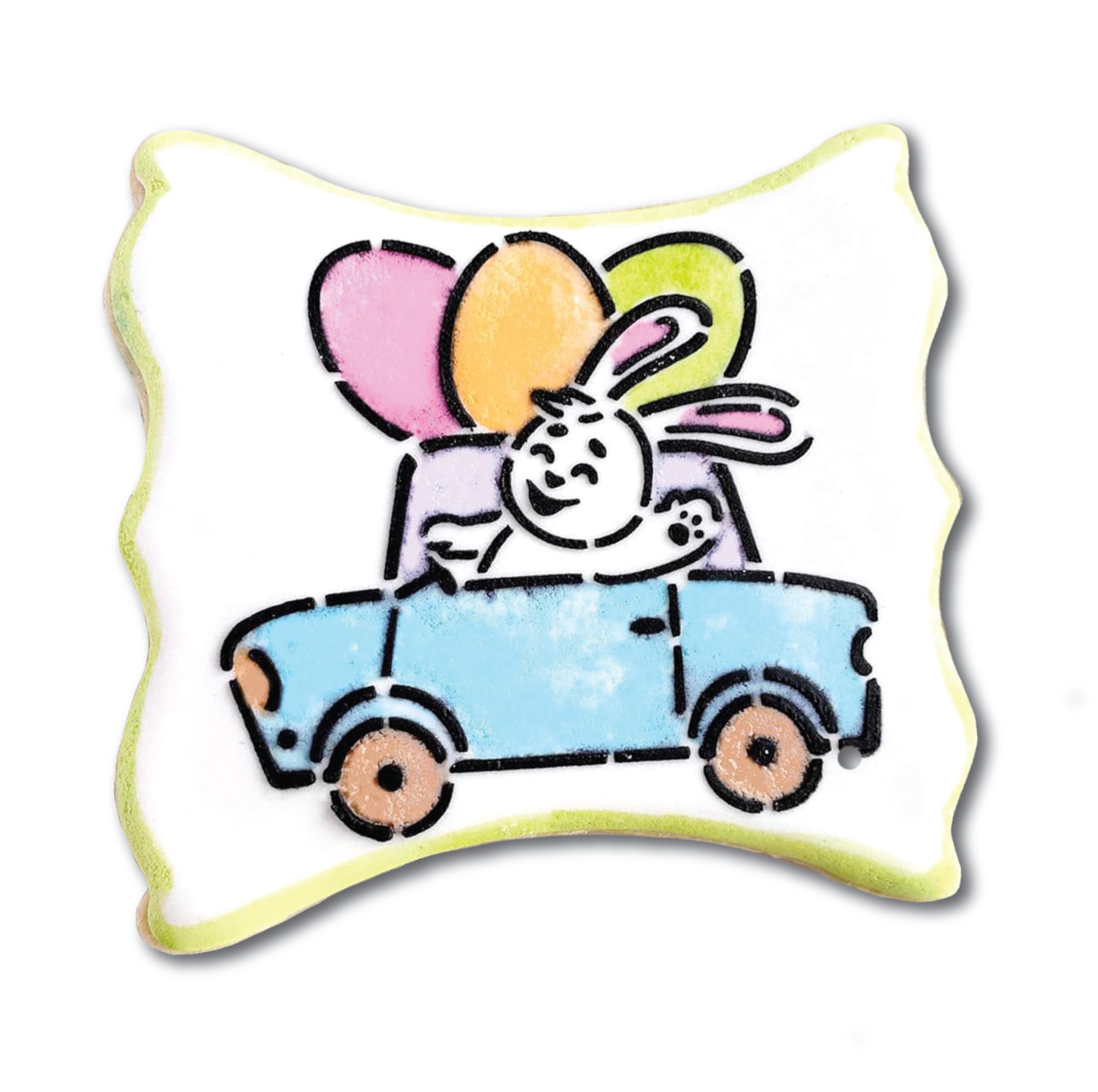 The Cookie Countess PYO 3.25 inch square color tiles for precise cookie painting