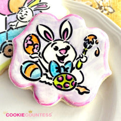 The Cookie Countess PYO pastel orange edible palette for warm cookie highlights
