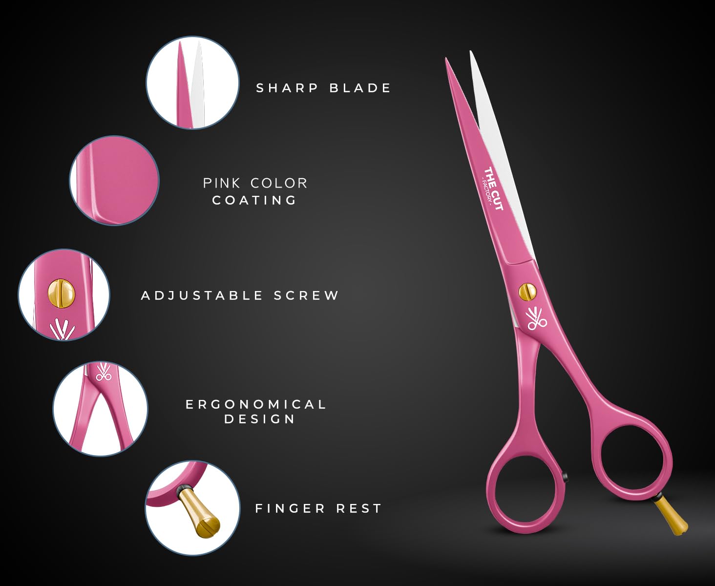 The Cut Factory high carbon 420 stainless steel blades stay sharp through frequent use