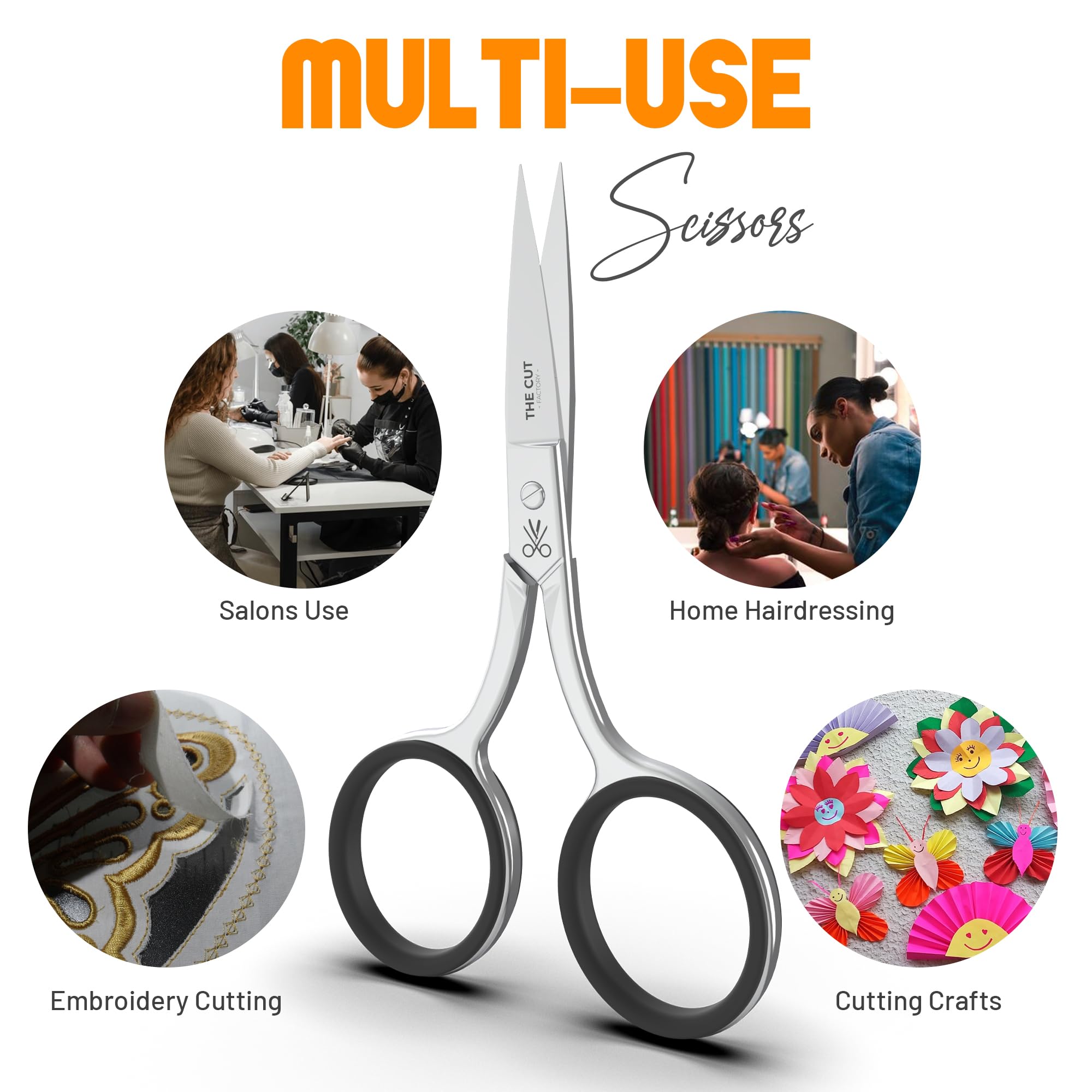 The Cut Factory Precision Scissor travel ready compact design