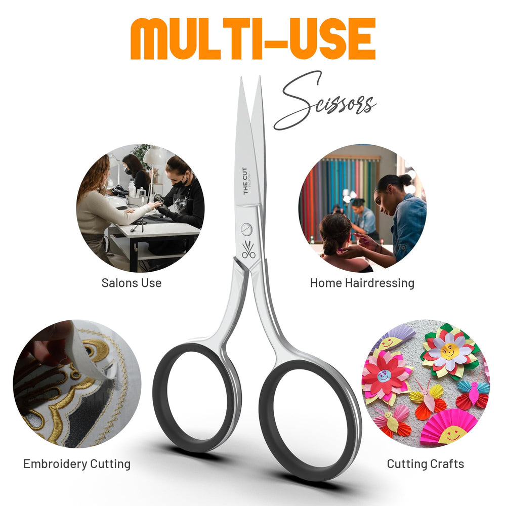The Cut Factory Precision Scissor travel ready compact design