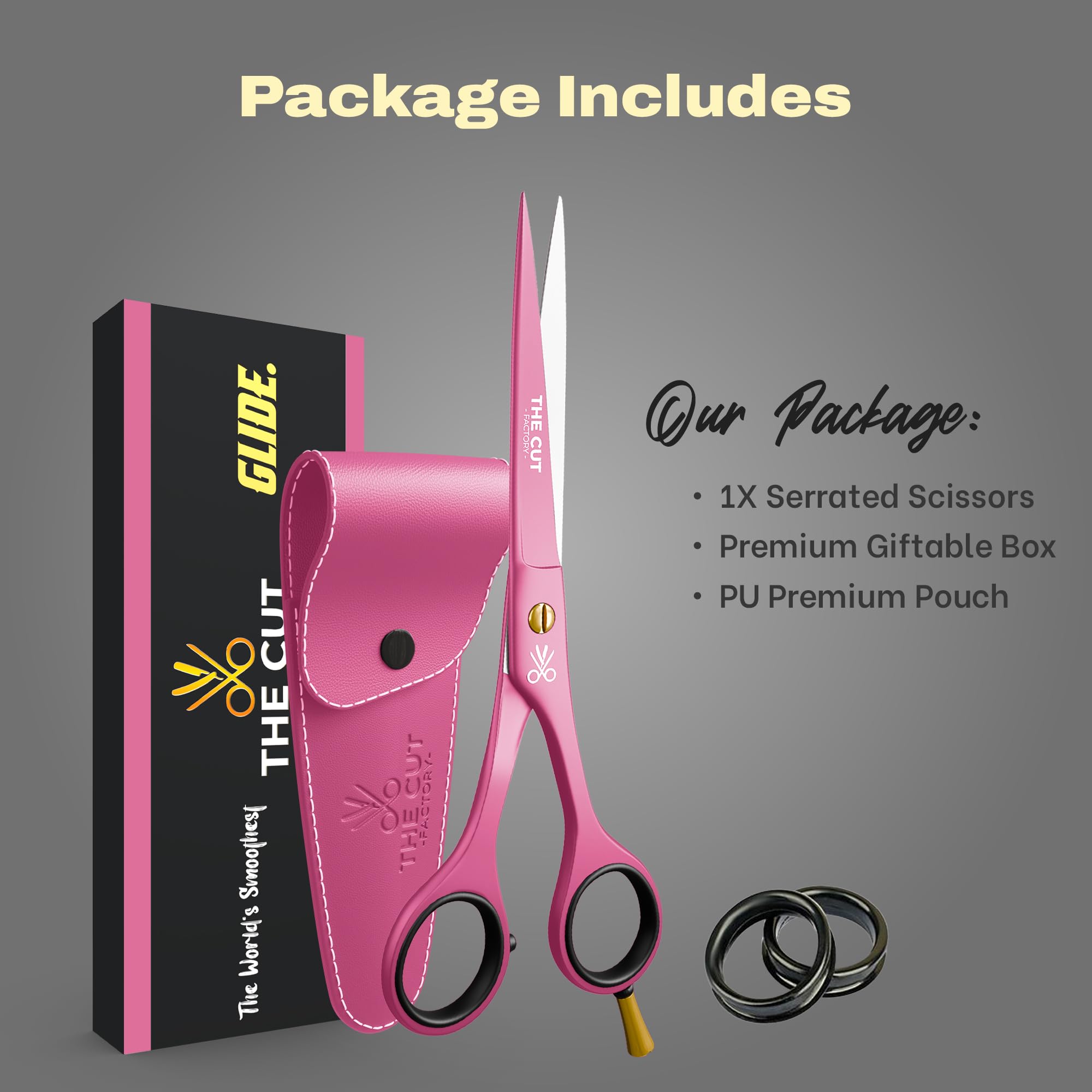 The Cut Factory sharp edge blades deliver clean cuts on dry or wet hair