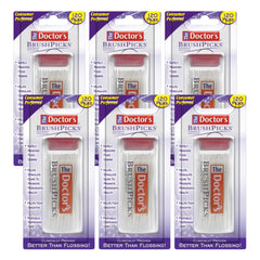 The Doctor's BrushPicks between-teeth bristles for gentle cleaning and debris removal.