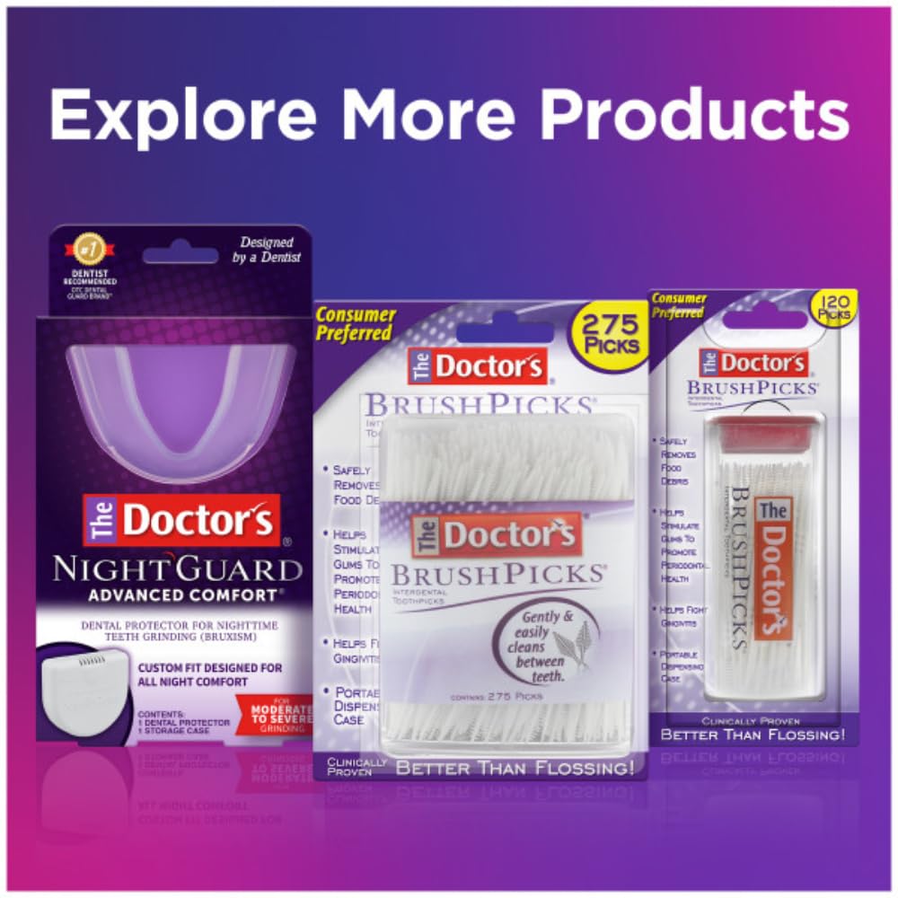 The Doctor's BrushPicks travel-friendly packaging kept in a purse or bag.