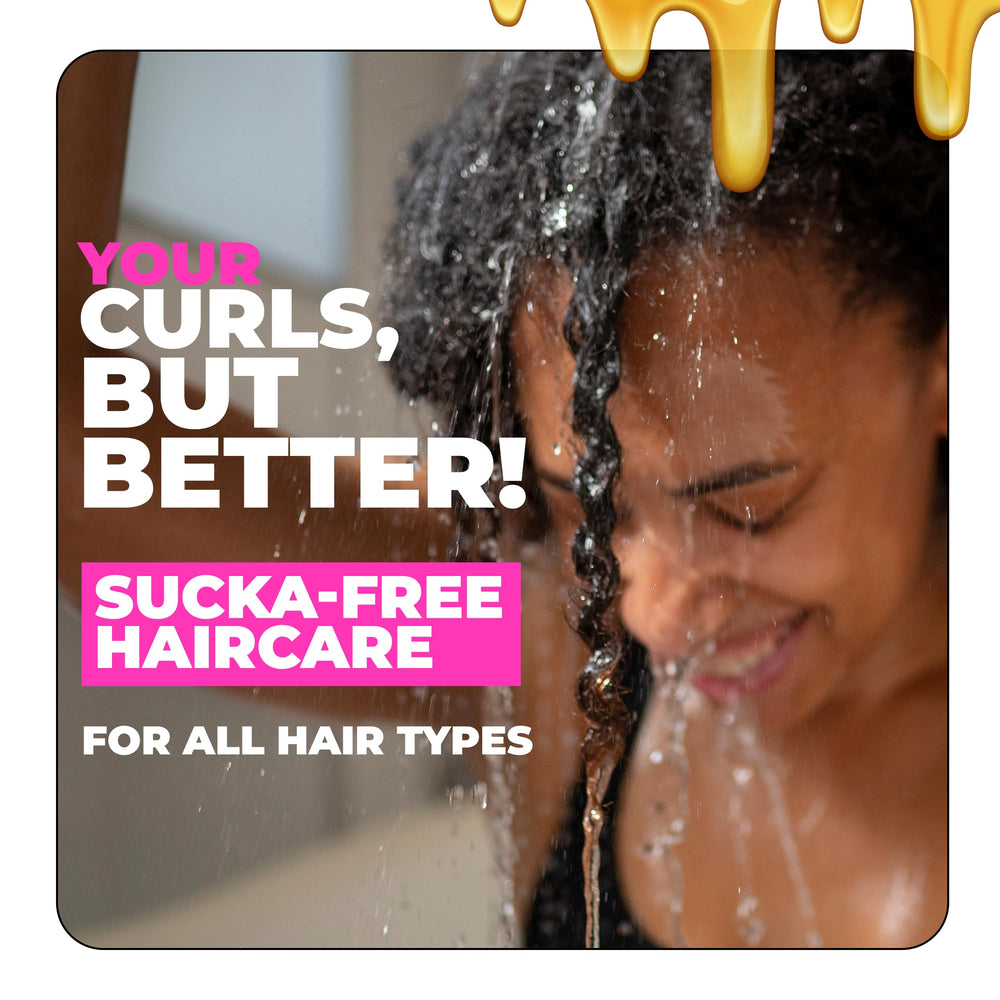 The Doux aloe-keratin-formula-label shows nourishing ingredients for stronger strands.