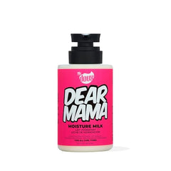 Close-up of The Doux DEAR MAMA on defined curly hair.