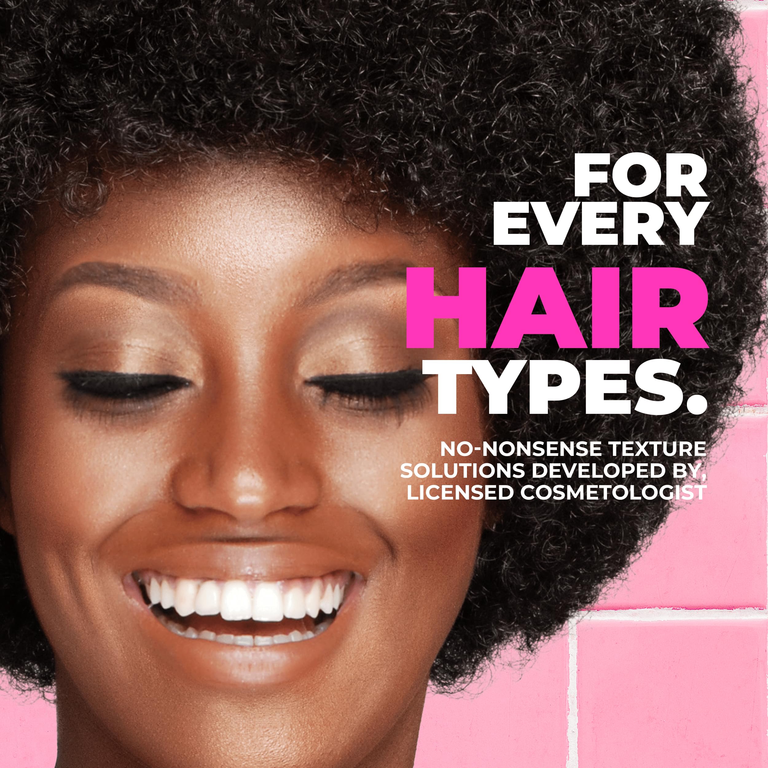 Detangler action of The Doux DEAR MAMA on knot-prone strands.