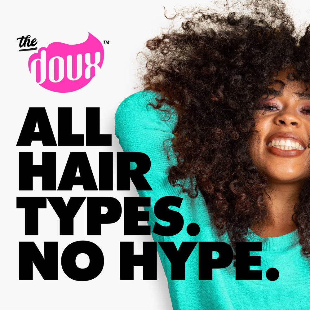 The Doux Mousse on model curls showing natural texture and shine.