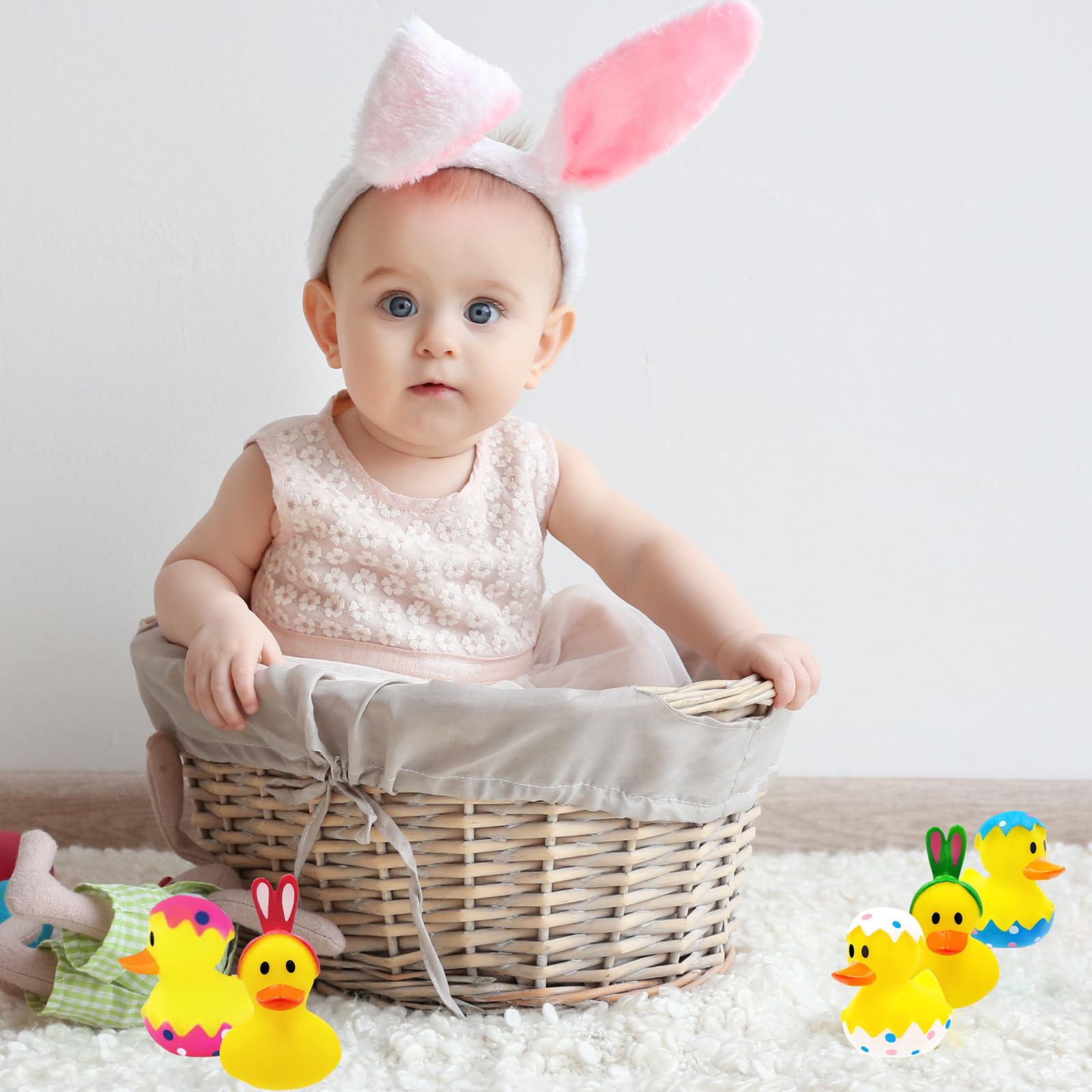 The Dreidel Company Easter bunny ducks designed for gifting and decor.