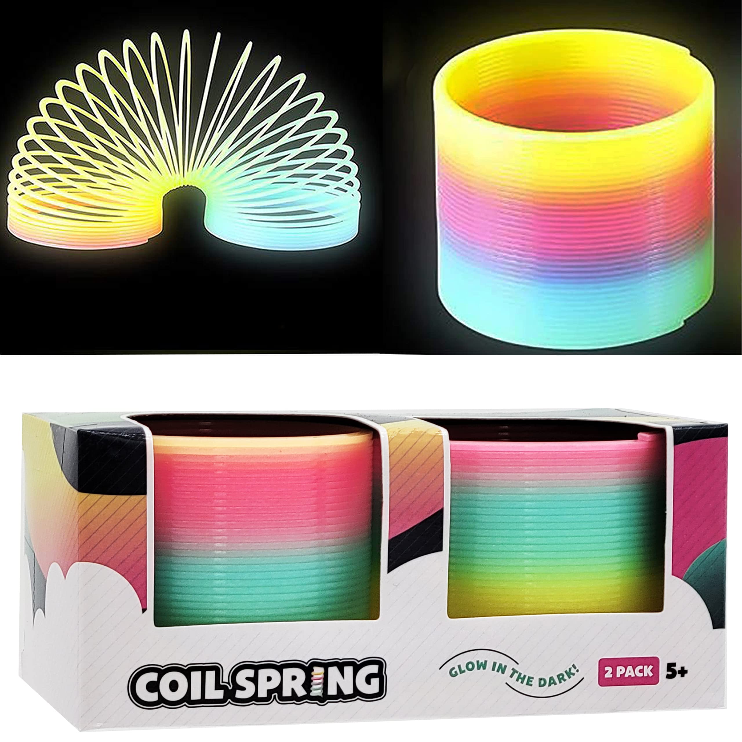 The Dreidel Company glow-in-the-dark coil spring provides endless party fun for kids.