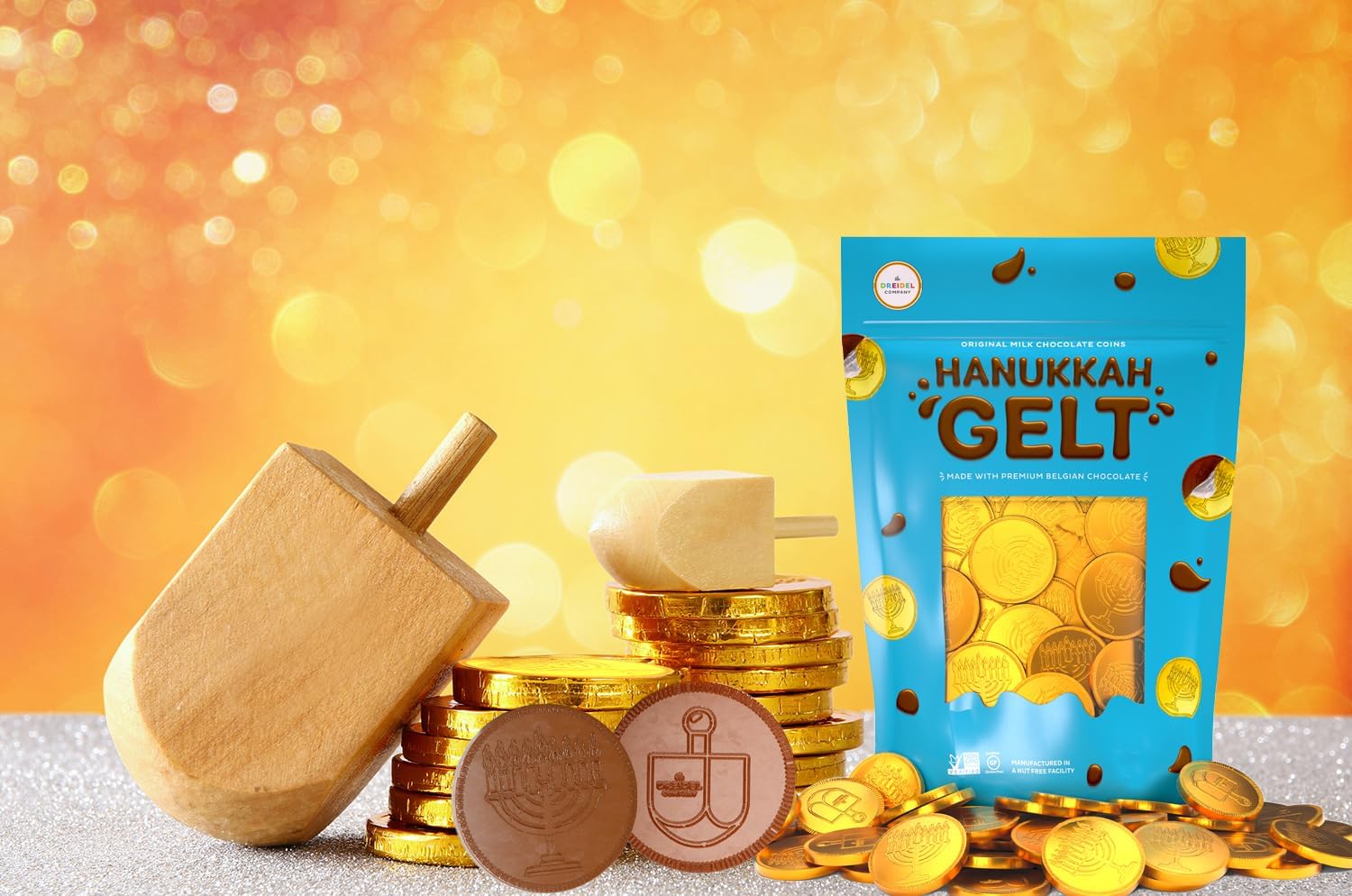 The Dreidel Company gelt for goody bags and classroom rewards