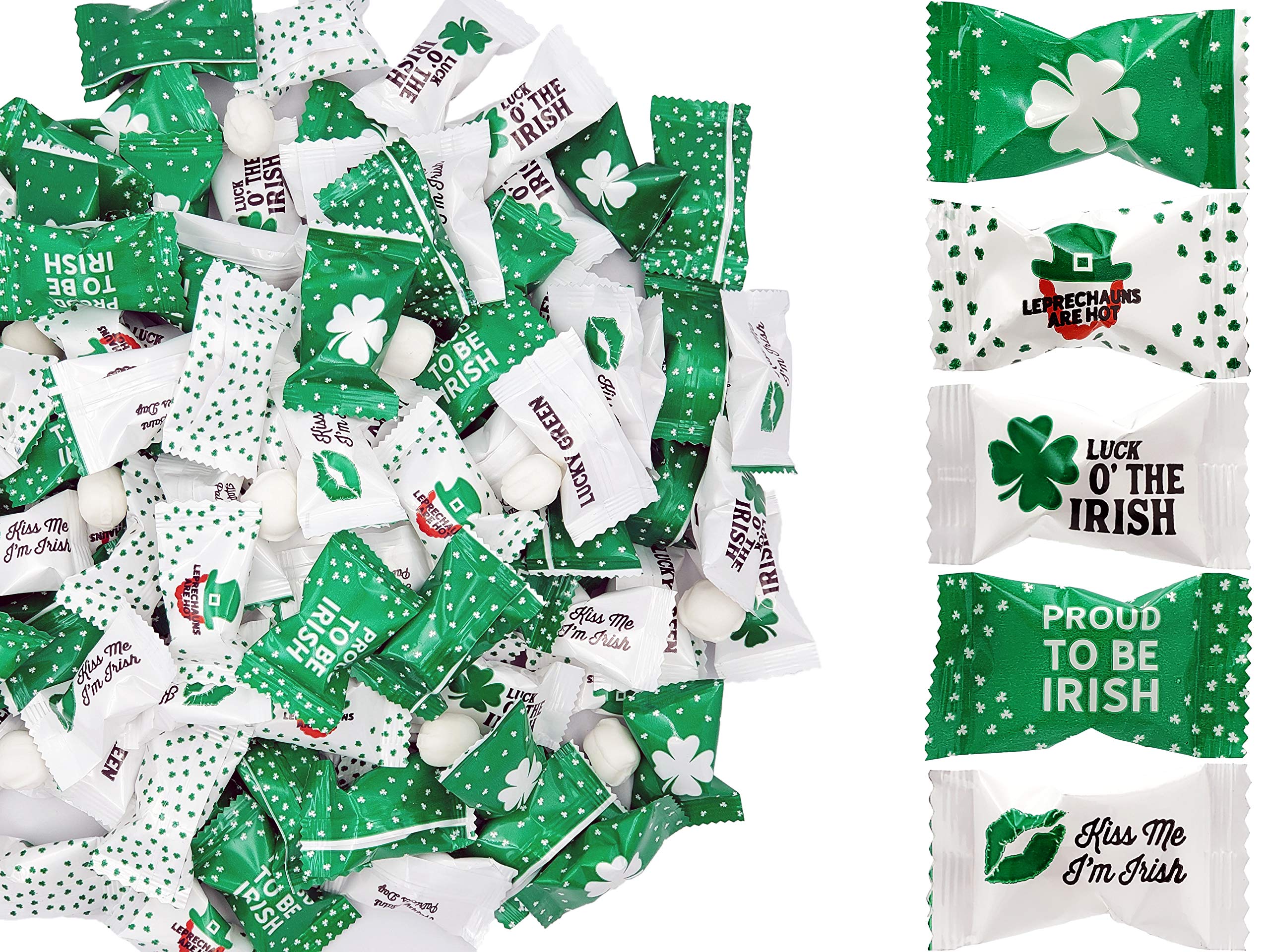 The Dreidel Company green Leprechaun design box for St. Patrick's Day.