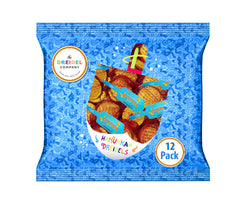 The Dreidel Company gelt coins with menorah embossing for celebration decor