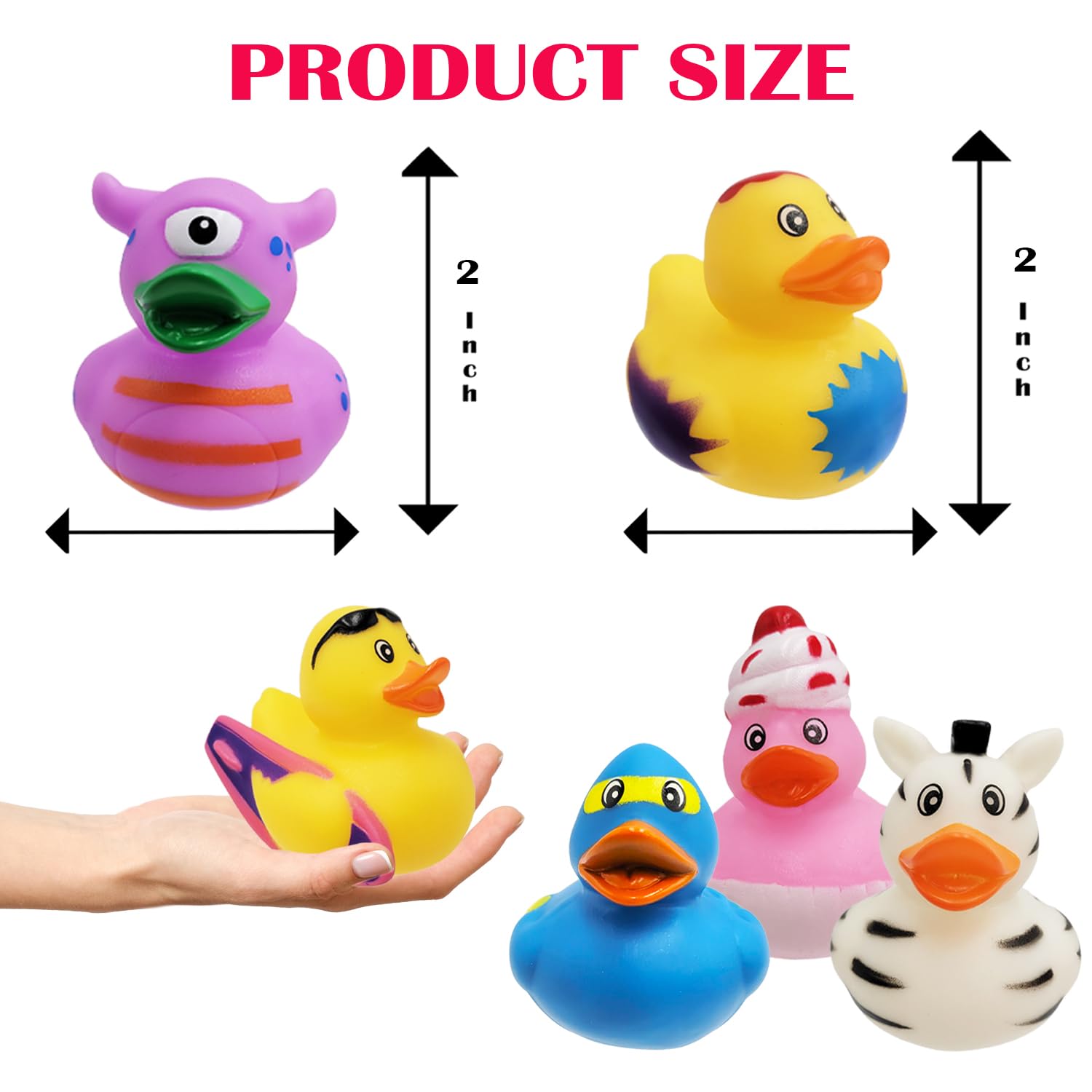 The Dreidel Company rubber duckies decorate party spaces with color