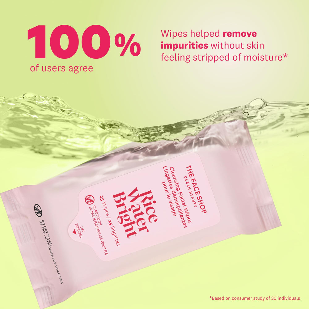 Rice water extract visual suggesting gentle skin revitalization.