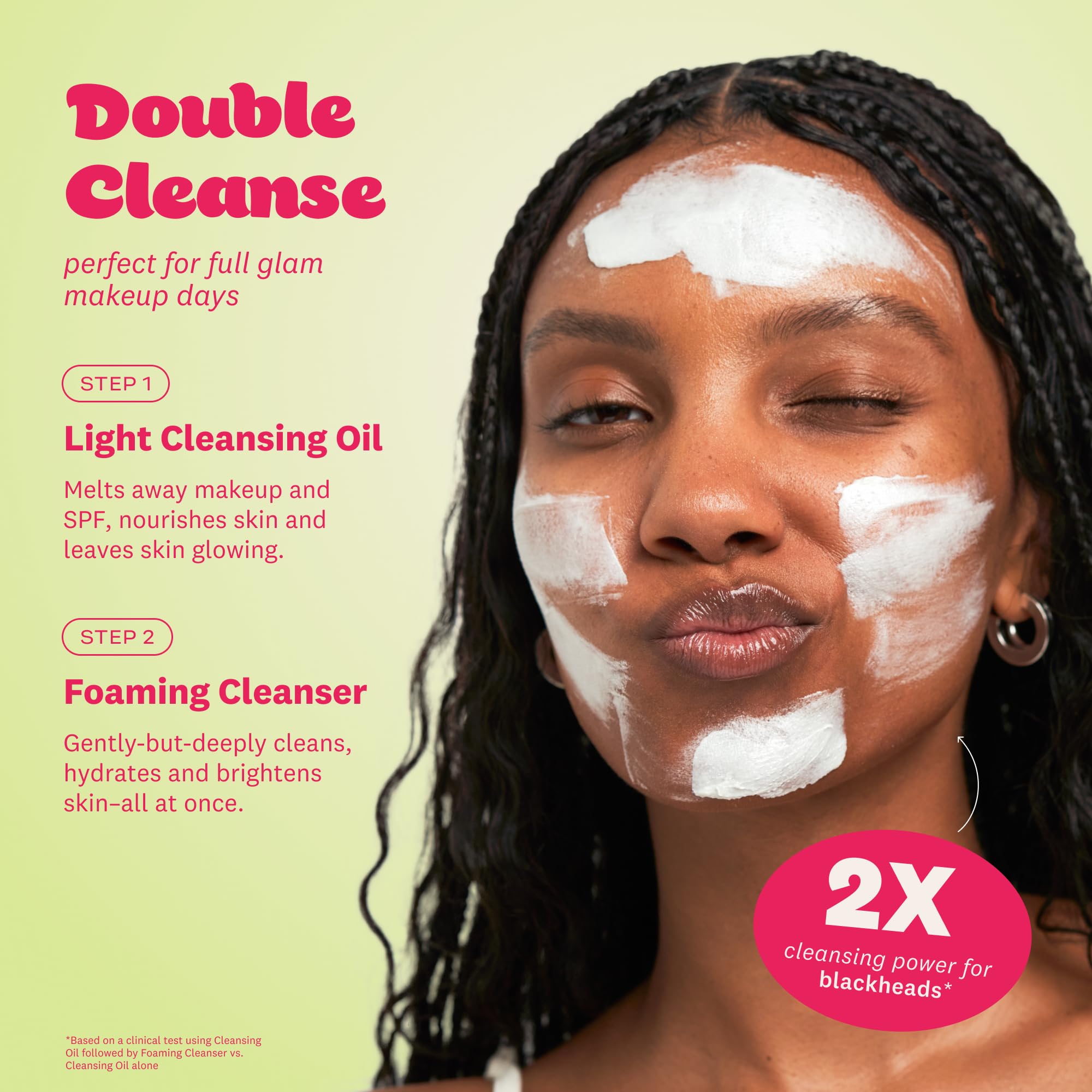 The Face Shop Rice Water Bright after-cleansing radiance closeup.