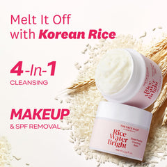 In-hand massage with the balm for a thorough, non-drying cleanse.
