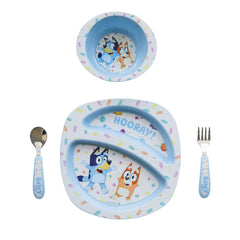 The First Years Bluey divided plate for mess-free meals and portion control.