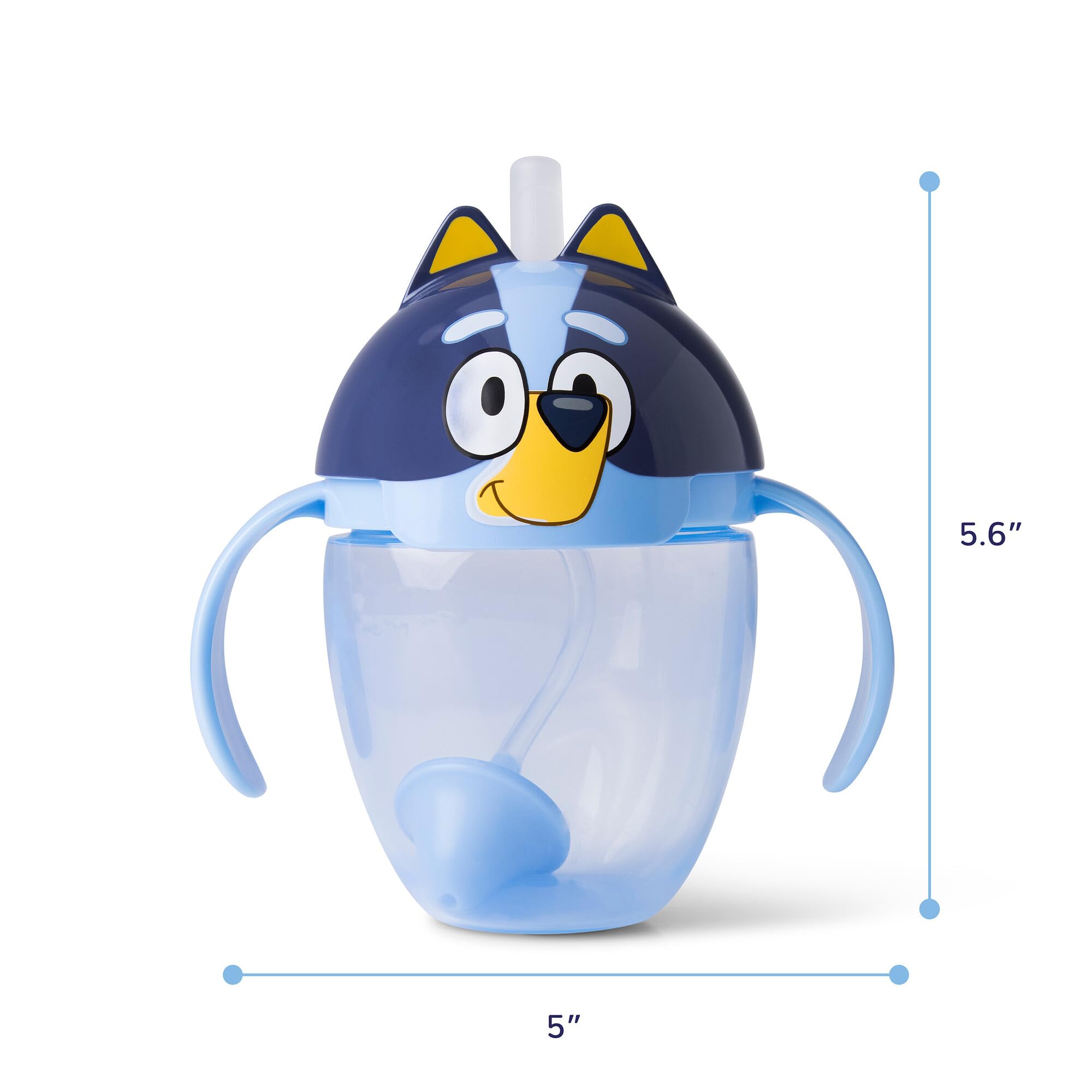 The First Years Bluey Trainer is dishwasher-safe for quick, thorough cleaning.