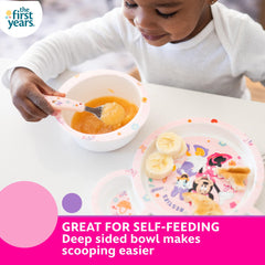 The First Years Minnie Mouse fork offers easy grip for little eaters.