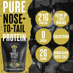 The Fittest Ever Whole Feast scoop in a butter-vanilla shake, easy to mix
