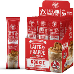 The Frozen Bean Cookie Butter Frappe Mix stick pour delivers rich, cafe-style flavor at home.