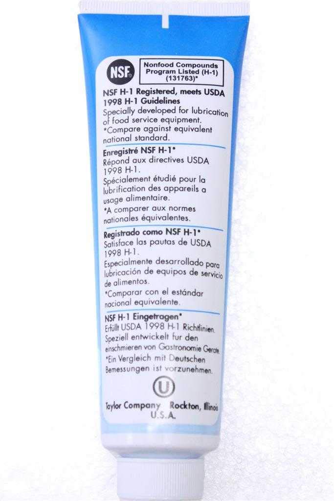 The Fryoilsaver Company Taylor Blue Lube Tube applying lubricant on O-rings for seals.