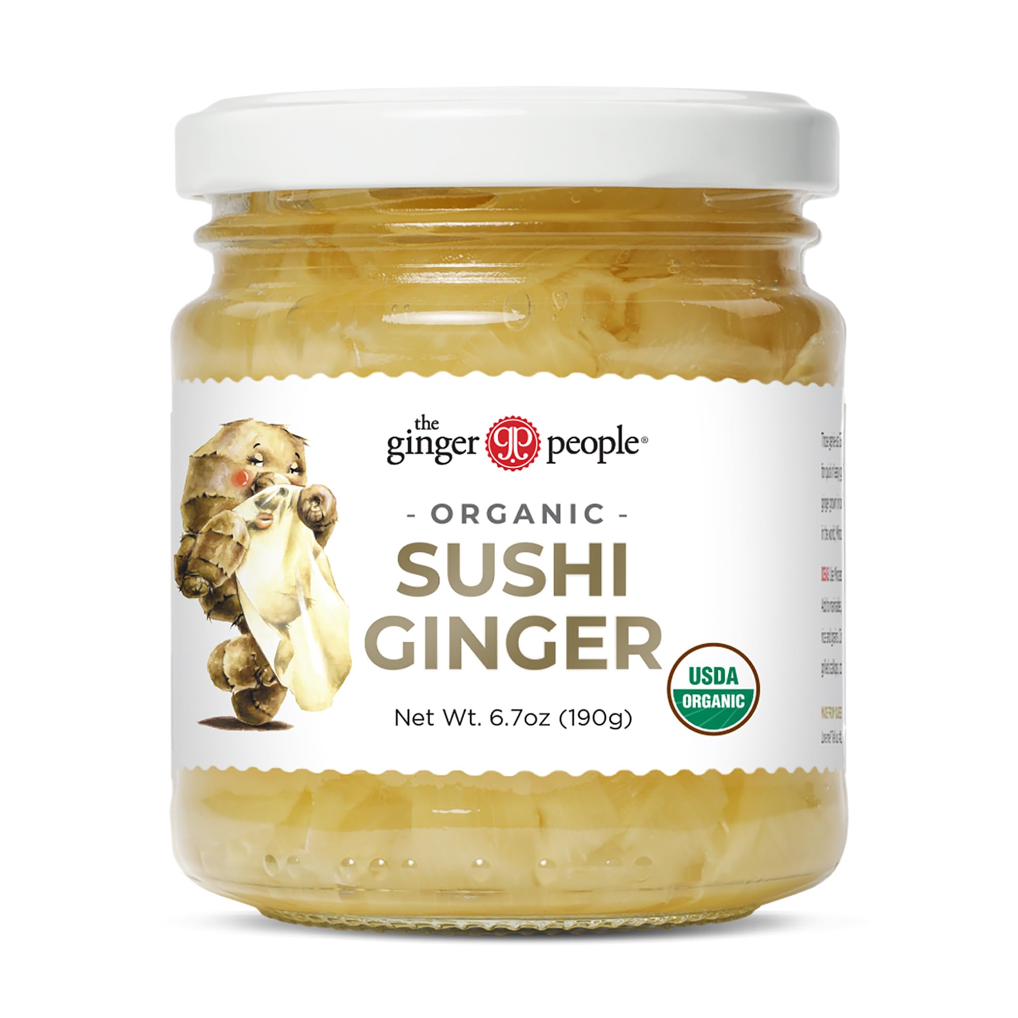 The Ginger People Organic pickled ginger slices are perfect for sushi pairing and salads.