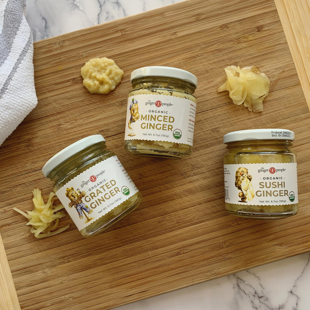 The Ginger People pickled ginger serving with sushi is great for nibbling between pieces.