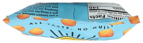 The Good Crisp Company Spicy Cheese Balls nutrition information on the pack.