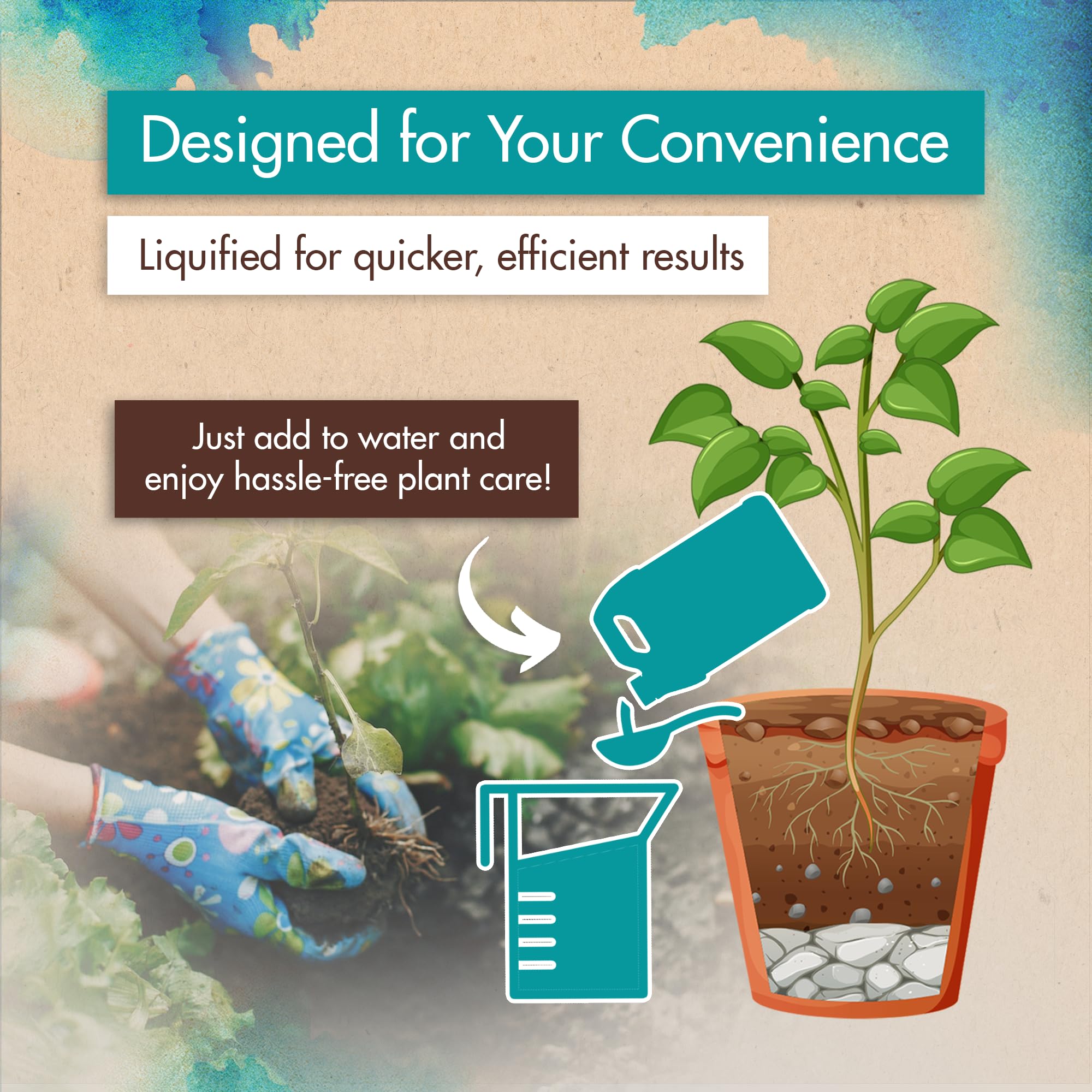 The Grow Co fishy aroma signals a natural, fish-derived nutrient source.