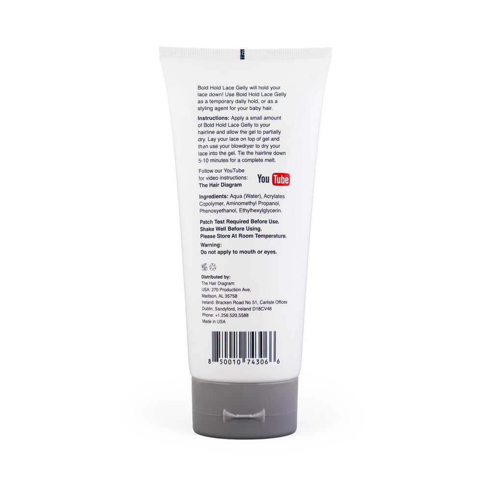 The Hair Diagram Lace Gelly styles baby hairs with natural edge control.