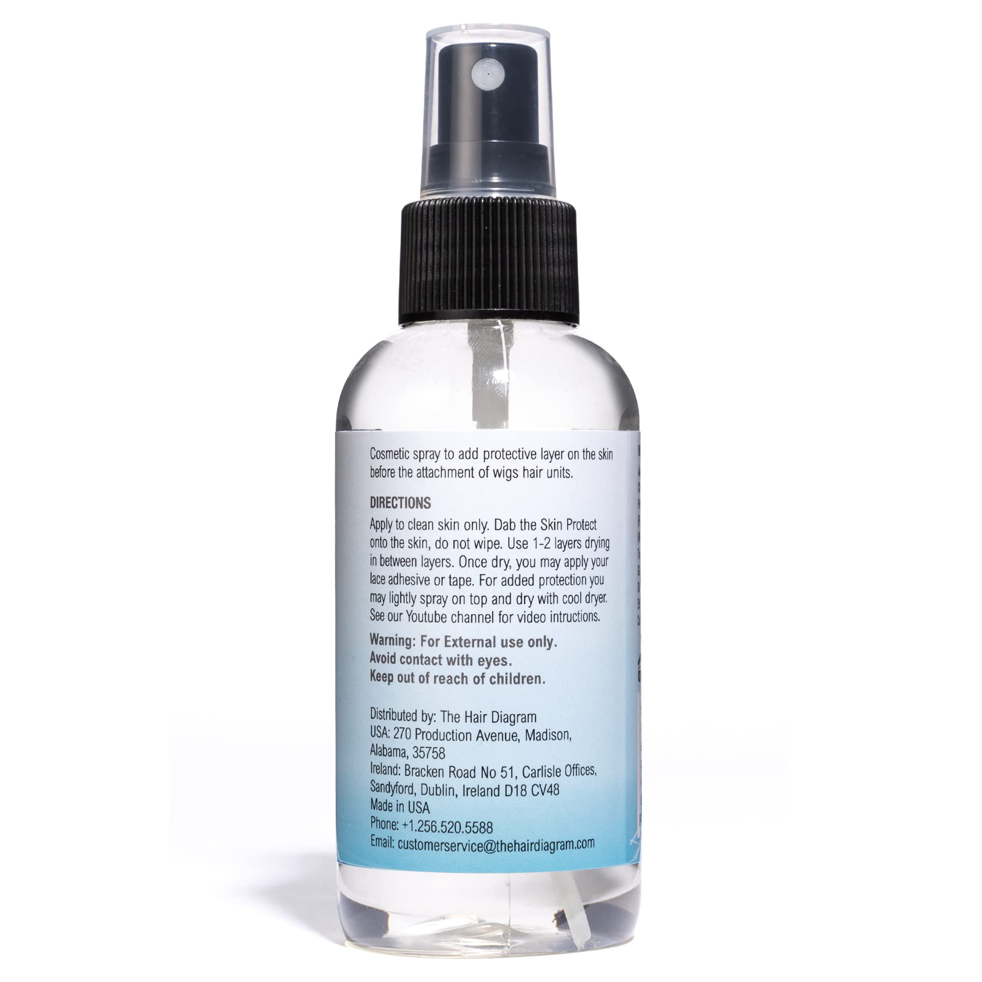 The Hair Diagram Bold Hold Skin Protectant on skin reduces sweat and oil buildup