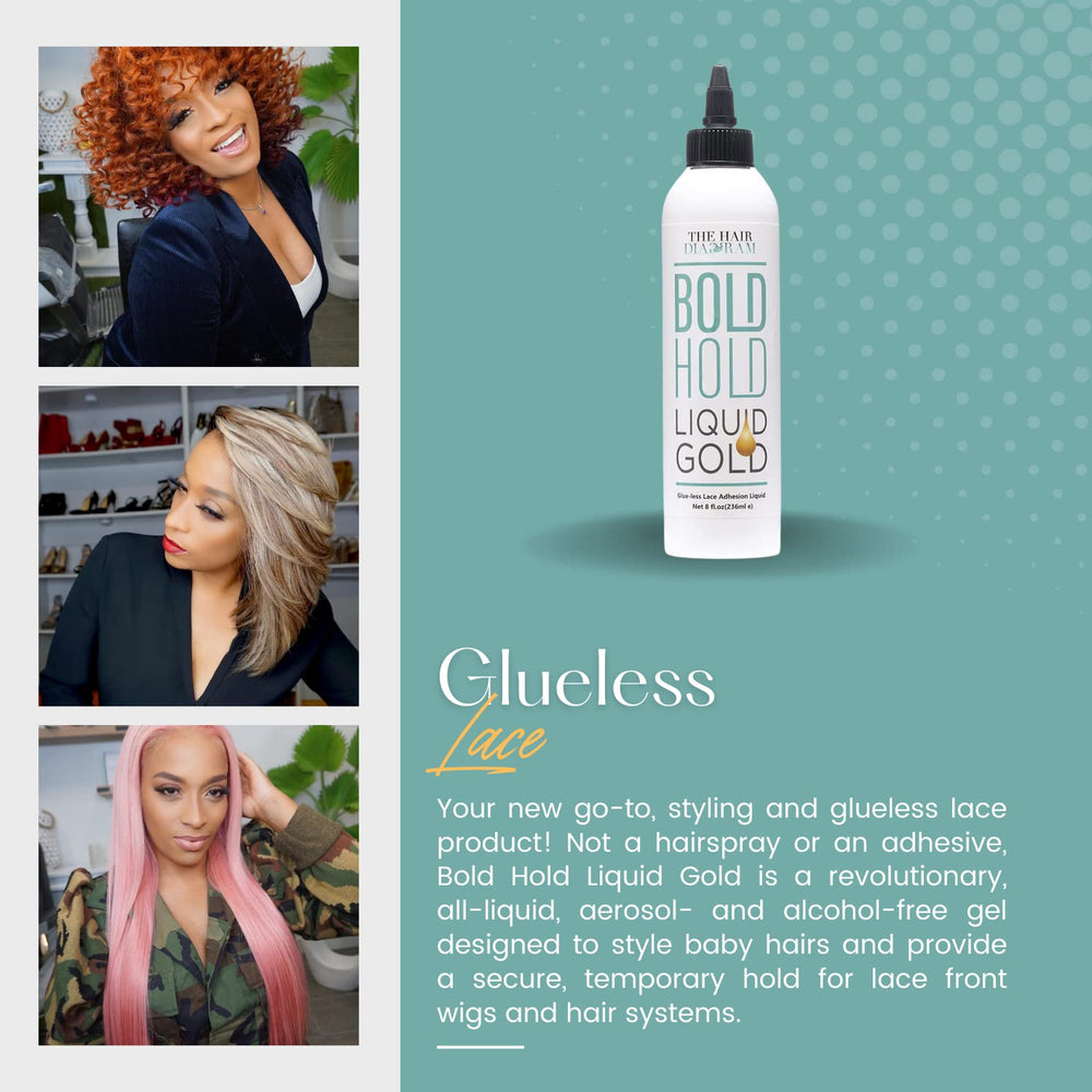 The Hair Diagram Liquid Gold water-based gel for light hold
