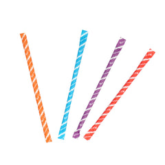 The Hampton Candy Company candy straws orange flavor, a tangy treat for celebrations.