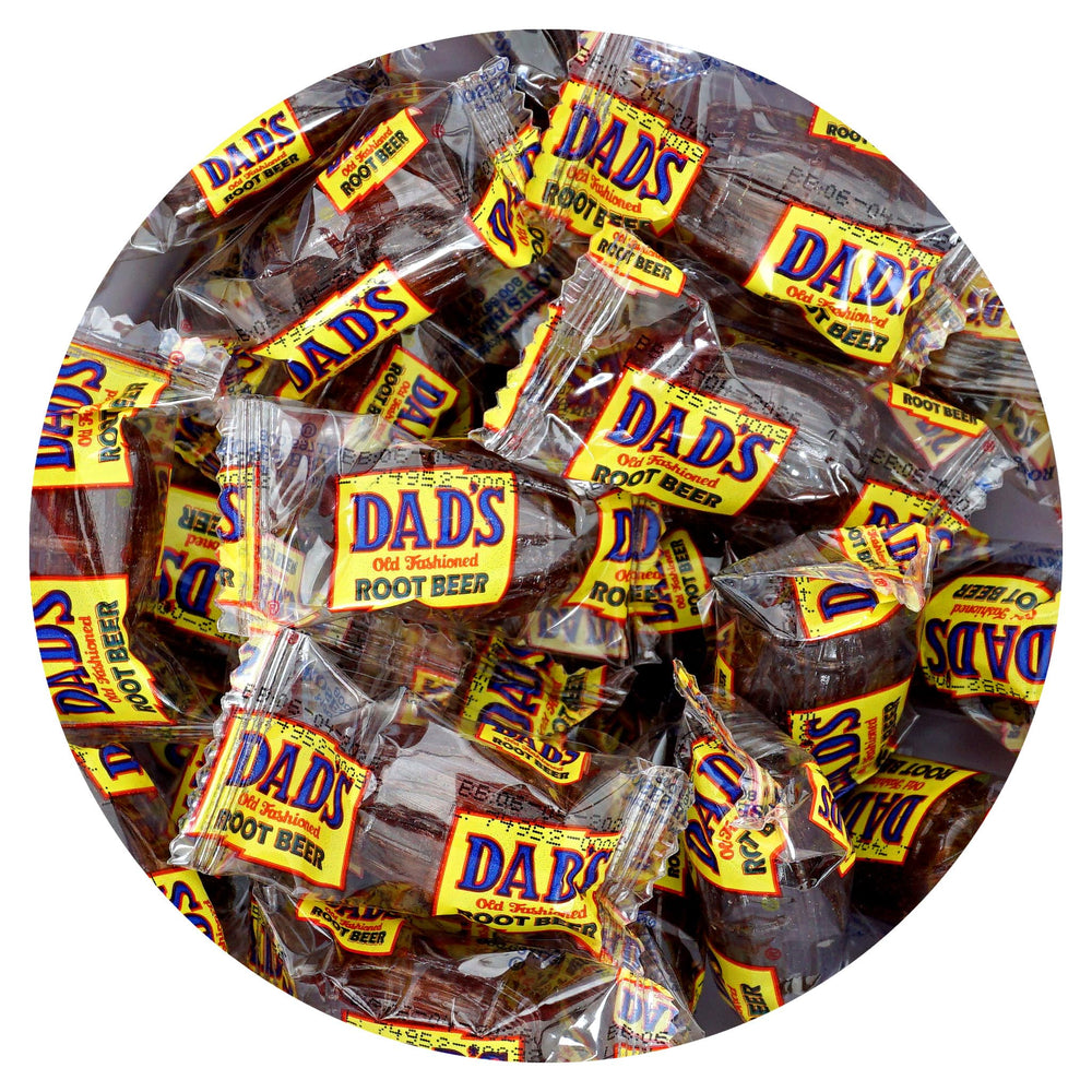 The Hampton Candy Company Dad's Root Beer Barrels bulk bag, ideal for sharing at parties.