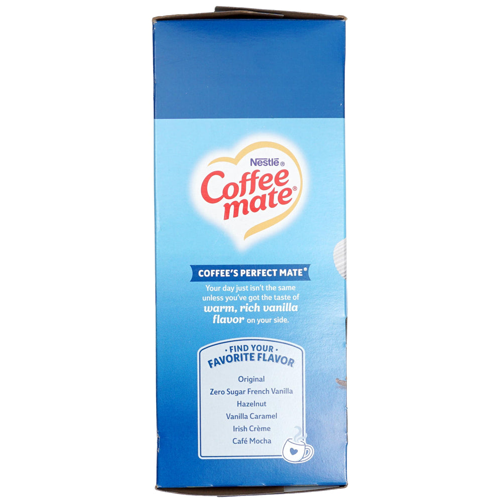 The Hampton Candy Company French Vanilla creamer singles travel-pack, perfect for on-the-go mornings.