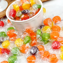 Individually wrapped fruit candy from The Hampton Candy Company for on-the-go snacking.