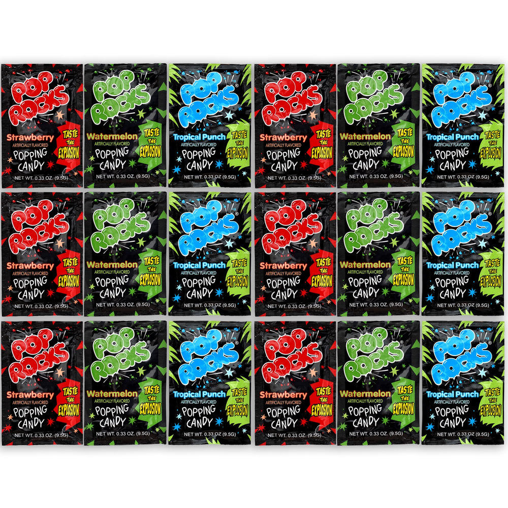 The Hampton Candy Company Pop Rocks 18-pack box ideal for sharing at parties