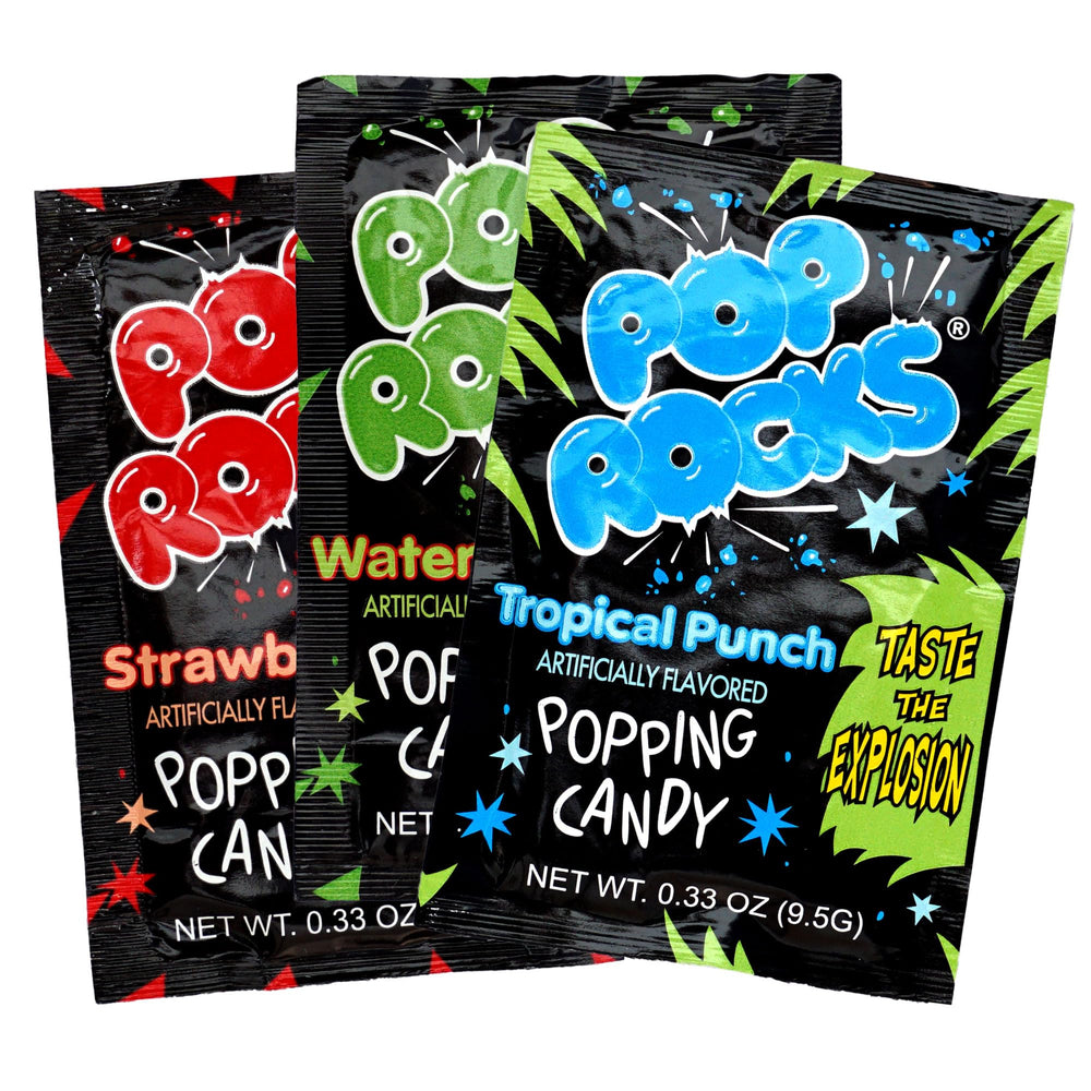 The Hampton Candy Company Pop Rocks 3-pack front view, ideal for sharing at gatherings.
