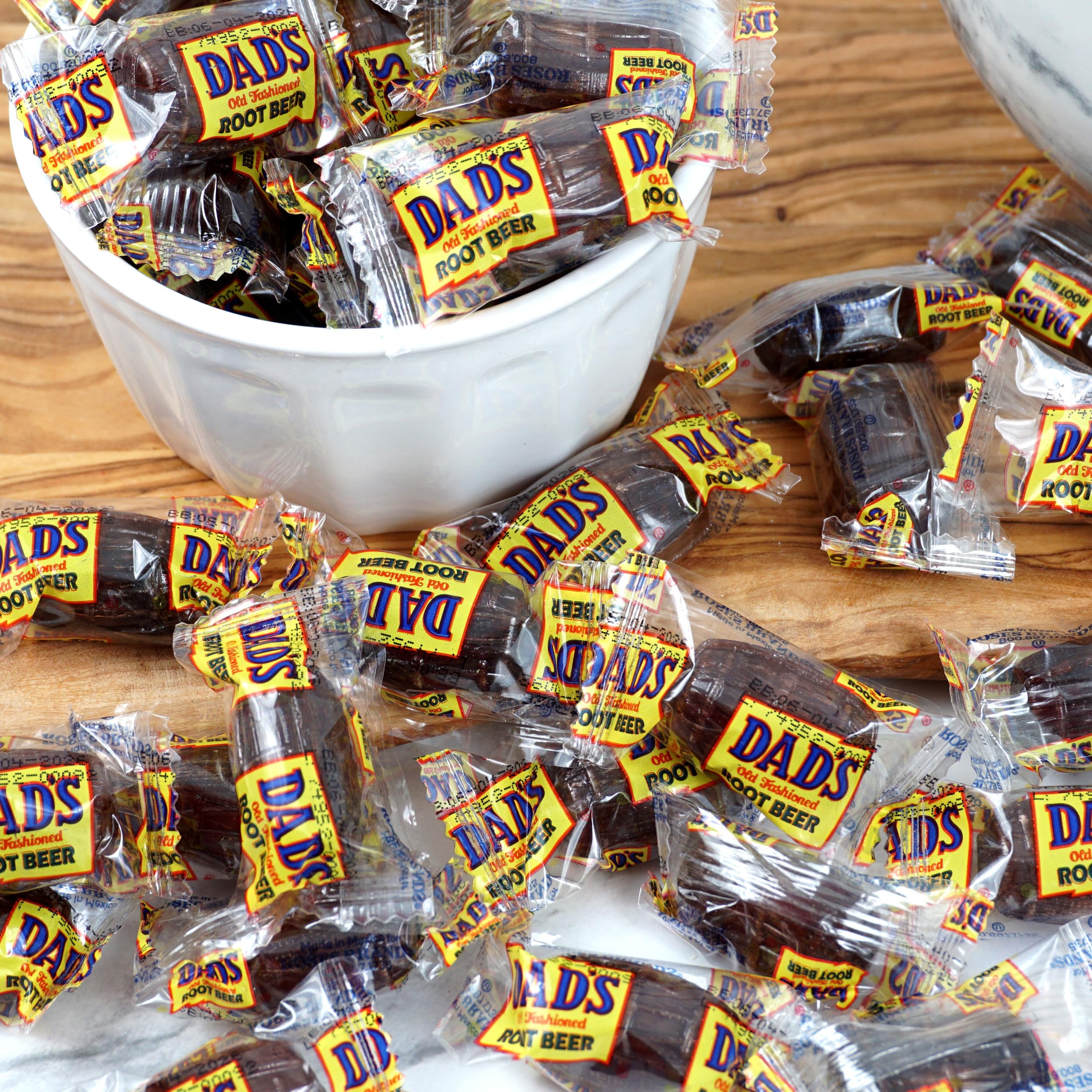 The Hampton Candy Company Root Beer Barrels, perfect for party displays or gifting.