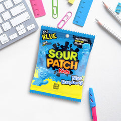 The Hampton Candy Company Sour Kids Blue Raspberry ready for a quick snack.