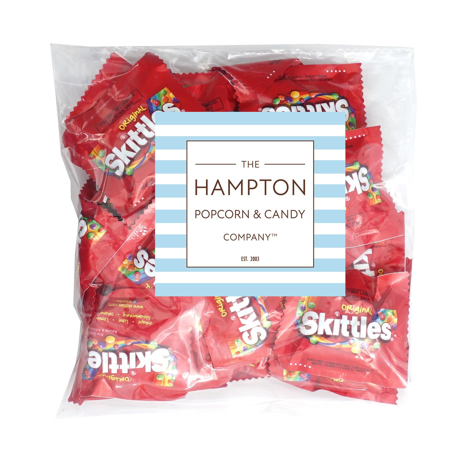 The Hampton Candy Fun Size flavors closeup shows vibrant variety for quick snacking