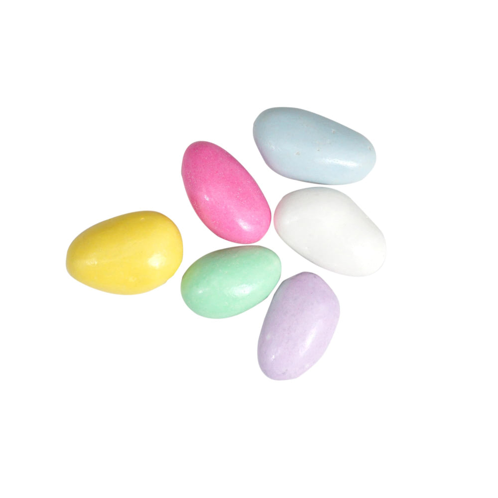 The Hampton Candy Company Jordan almonds showcase a crunchy center for a satisfying bite